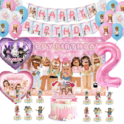 Roblox Birthday Party Decoration Set