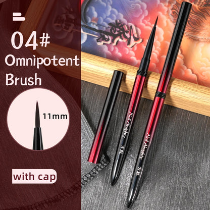 New 1/13pcs Nail Art Brush Set Black Red Metal Handle Acrylic UV Gel Polish Crystal Acrylic Nail Drawing Tools High Quality
