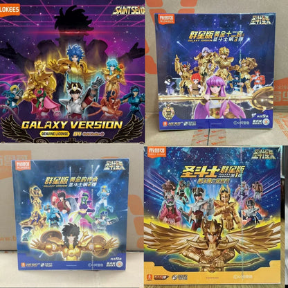 Original Blokees Saint Seiya Galaxy V1V2V03V4 Athena Aries Mu Aiolia Aldebaran Kiki Shiryu Lionet Ban FigureChildren ToysGift