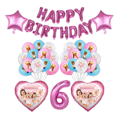 Pink Roblox Birthday Set 🎉🤖