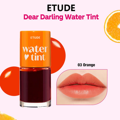 ETUDE Dear Darling Water Tint,Non-Sticky & Breathable,Watercolor-Like Sheer Finish,Korean Cosmetic,K-Beauty,Korean Makeup