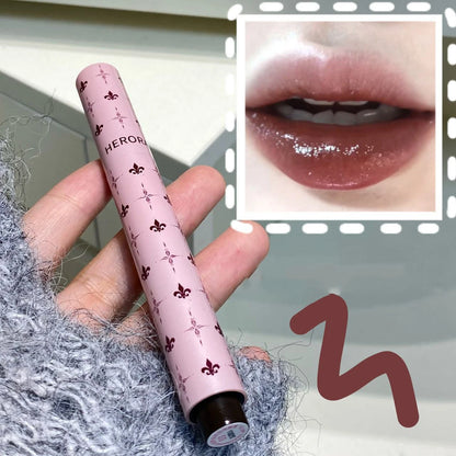 Purple Shimmer Lip Gloss.