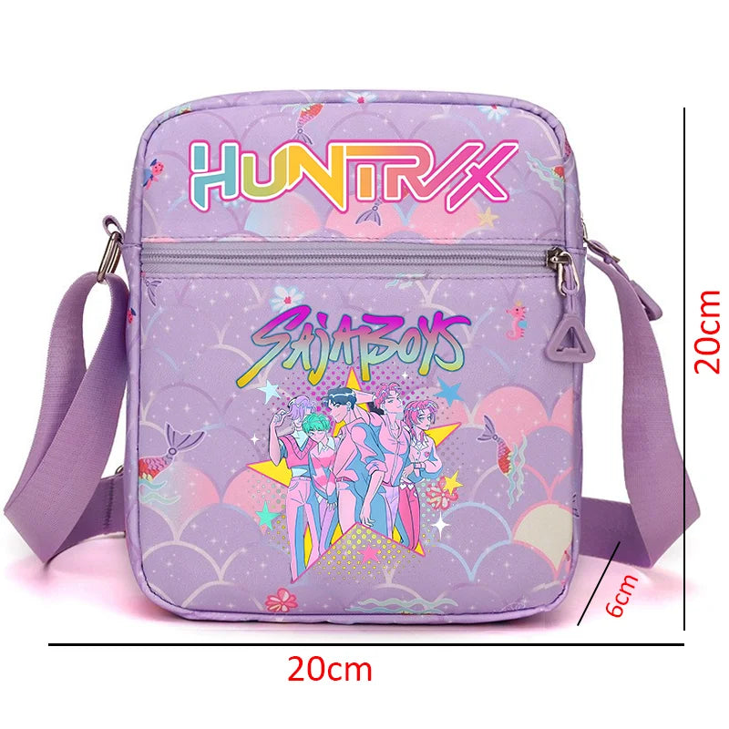 New⭐️ KPOP Shoulder Bag Crossbody Bags Double-deck Storage Bag Large Capacity Square Zip Storage Sports Bag Fans Gift