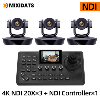 4K PTZ Video Conference Camera Kit with 20X Zoom & NDI