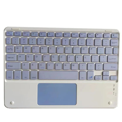 Spanish/English Bluetooth Keyboard 10 inch for iPad Air Pro Wireless Rechargeable Keyboard for Phone Tablet Laptop Universal
