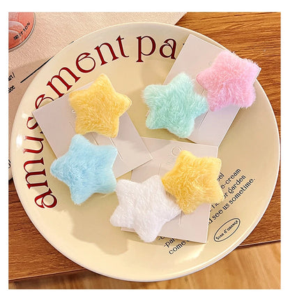 Plush Y2K Star Hair Clip.