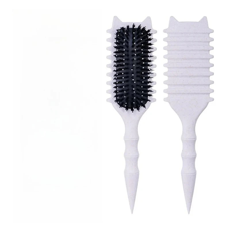 WANMEI Salon Styling Curly Hair Styling Brush Curl Hair Brush for Combing and Shaping  Curls Reduce Pulling Tools