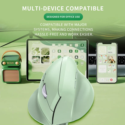 Ergonomic Bluetooth5.0&2.4G Wireless Vertical Mouse with Silent Button,Rechargeable 1600DPI Optical Mice for PC/Laptop/Desktop