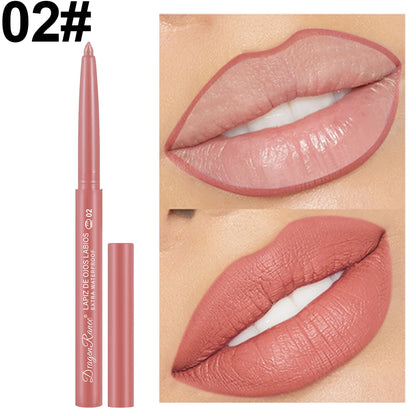 Dragon Ranee Automatic Rotating Lip Liner: Waterproof Matte Contouring Pencil