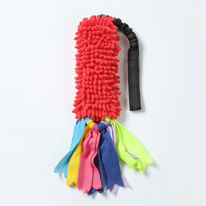 Durable Dog Toys for Aggressive Chewers - Soft Plush Pulling Rope Chew Toy with Sturdy Handle, Interactive Teeth Cleaning Toy