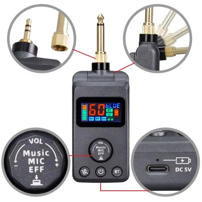 M50 Wireless Microphone DSP Anti-whistling Reverb Anti-whistling Reverb Bluetooth Microphone Singing Home Entertainment KTV