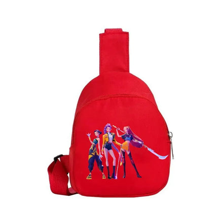 New Children Chest Bag Anime Cartoon Alphabet Fashionable Shoulder Diagonal Straddle Bag Girl Boy Cartoon Casual Chest Bags