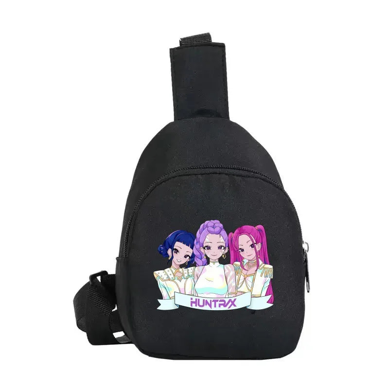 New Children Chest Bag Anime Cartoon Alphabet Fashionable Shoulder Diagonal Straddle Bag Girl Boy Cartoon Casual Chest Bags