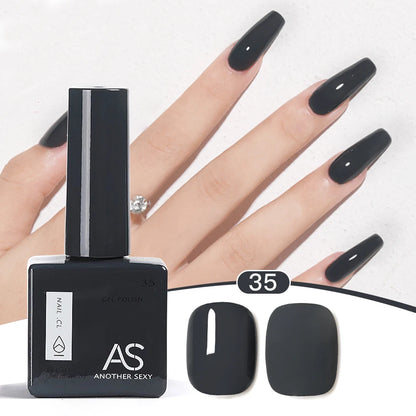AS 1pc 15ml Bright Yellow Gel Nail Polish Starter Pure Soak Off No Wipe Nail Gel Polish Varnish Suitable For All Seasons