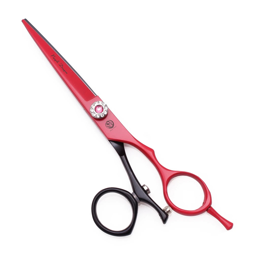 Professional Hairdressing Scissors 5.5" 6" Purple Dragon JP 440C Swivel Thumb Hair Cutting Scissors Barber Thinning Shears Z9019