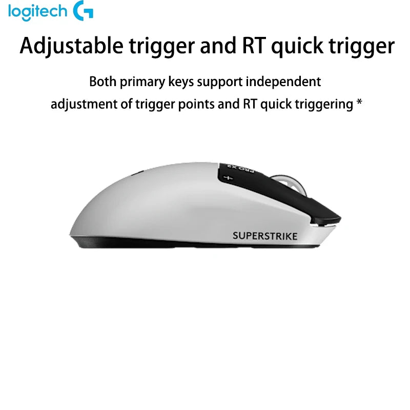 Logitech PRO X2 SUPERSTRIKE Wireless Gaming Mouse Professional Gaming Mouse 44000DPI HITS Sensing For PC Gamer Accessoires Gift