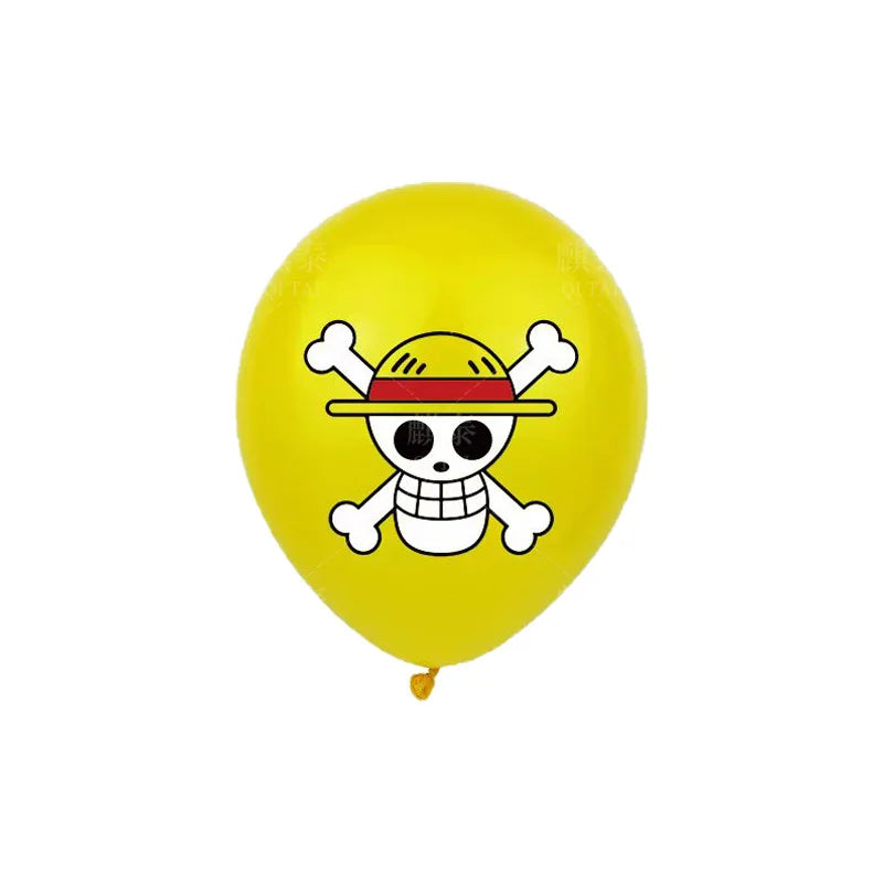 One Piece 12-Inch Latex Balloon Set (3–18pcs) 🎉🏴‍☠️