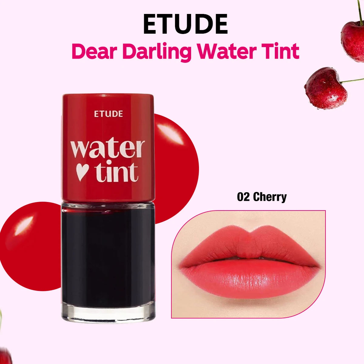 ETUDE Dear Darling Water Tint,Non-Sticky & Breathable,Watercolor-Like Sheer Finish,Korean Cosmetic,K-Beauty,Korean Makeup