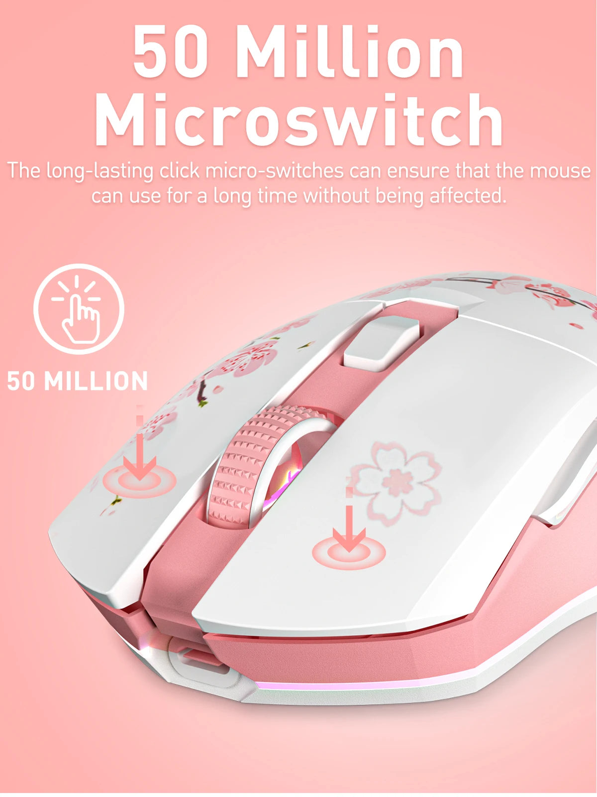 DAREU Dual Modes Gamer Mouse RGB 2.4G Wireless Wired Gaming Mice Built-in 930mAh Recharging Battery with Macro Set for PC Laptop