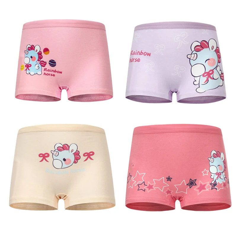 4pcs Pokemon Boys Boxer Underpants Cotton Anime U Pouch Bulge Underwear Cartoon Shorts Kids Cute Breathable Boxer Pants 2-12Y