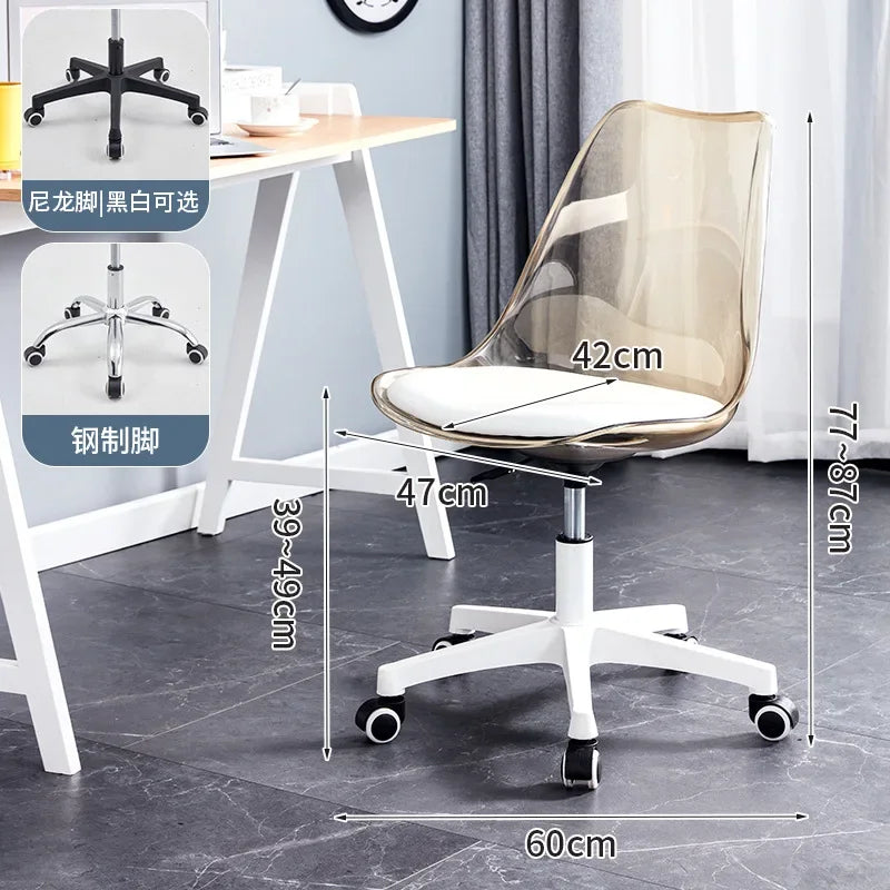 Transparent Swivel Office Chair