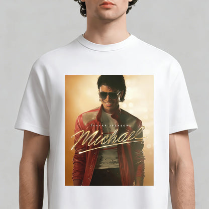 MJ 2026 Movie Michael Jackson Men's Clothing T-Shirt Cotton Y2k Popular Fashion Women's Clothing Summer New T Shirt for Fans