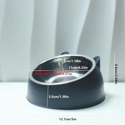 Elevated Stainless Steel Cat Bowl