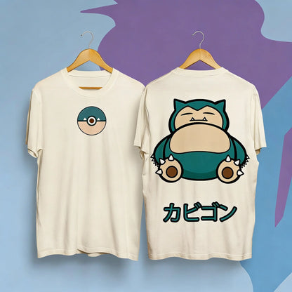 Unsiex Pokemon Snorlax T Shirt Men Women Cotton Short Sleeve Graphic Print Casual Tops Anime Tee 2026 Summer Cartoon Y2k Clothes
