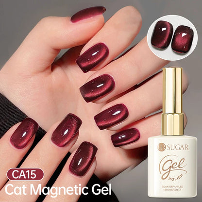 UR SUGAR 15ml Cat Magnetic Gel Nail Polish 30 Colors Semi Permanent Magnetic Gel UV/LED Soak Off Painting Vanrish Design