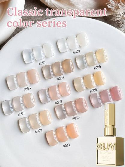 24Pcs 15ML Ice-through Color Gel Nail Polish Semi Permanent Nail Art Soaking UV LED Nail Salon DIY Nail Salon Gel For Spring