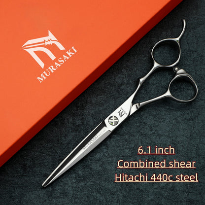 MURASAKI 6.0 inchhair thinning scissors，Professional Barber Accessories，Made by Hitachi 440C Steel，High-end Hair Cutting Tools
