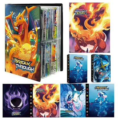 NEW Pokemon Charizard Cards Album Book 240PCS Pok é mon Game Card Album VMAX GX EX Holder Collection Binder Folder Kids Gifts