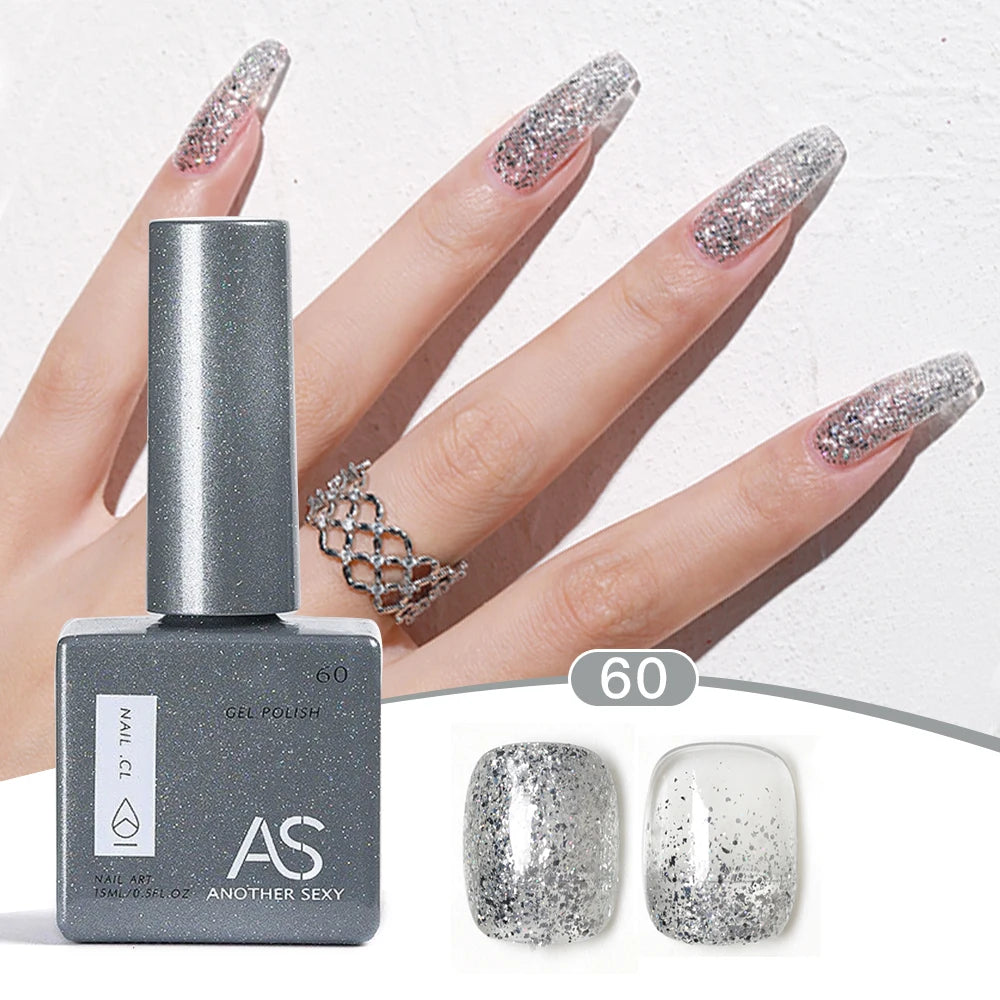 AS 1pc 15ml Bright Yellow Gel Nail Polish Starter Pure Soak Off No Wipe Nail Gel Polish Varnish Suitable For All Seasons
