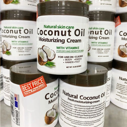 Dr. Meinaier Natural Coconut Oil Moisturizing Cream: Premium Vitamin E Skin Repair