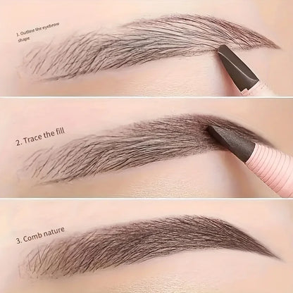 Professional Peel-Off Eyebrow Pencil: Waterproof Long-Lasting Pull-Line Enhancer