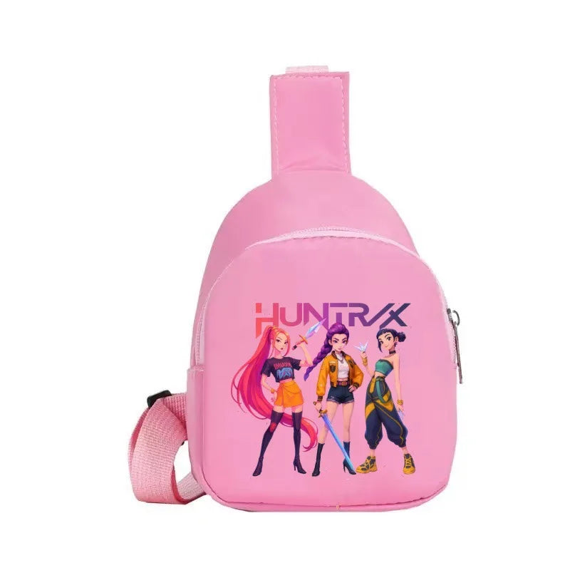 New Children Chest Bag Anime Cartoon Alphabet Fashionable Shoulder Diagonal Straddle Bag Girl Boy Cartoon Casual Chest Bags