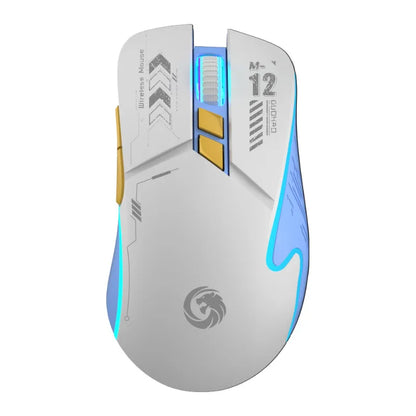 Mechanical Gear Wireless Bluetooth Dual-mode Silent E-sports Gaming Mouse with Type-C Charging