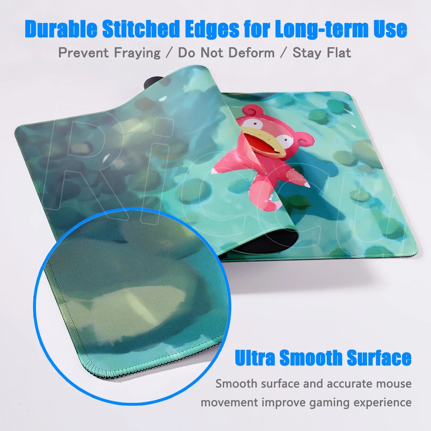 HD 900x400 Rubber Large PC Mousepad Gaming Mouse Pad Accessories Pikachu Slowpoke XXL Desk Keyboard Mat Computer Laptop Mausepad
