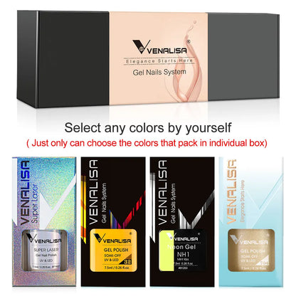 Venalisa VIP5 Nail Gel Polish HEMA/TPO FREE Full Coverage Beautiful Semi Permanent Soak Off UV LED Gel Nail Polish Gel Lacquer