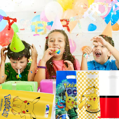 Pikachu Birthday Gift Bag Pokemon Figures Pokemon Gift Bag Pikachu Candy Bag Packaging Giveaway Party Favors Guest Pokemon Gift