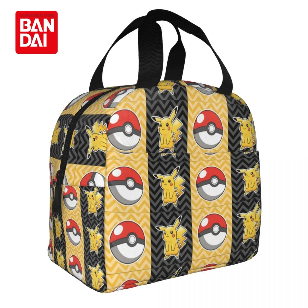 Bandai Japan Anime Pokemon Lunch Bag for School Kids Office Pikachu Sac Lunch Portable Thermal Cooler Lunch Box Handbag Gift