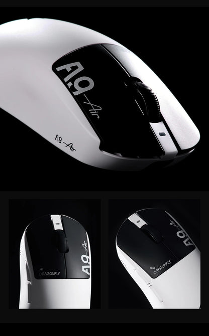 ATK DragonFly A9 Air Ultimate Wireless Gaming Mouse PAW3950 Ultra 42000DPI 750IPS 8KHz RGB Ergonomic Design for Windows MacOs