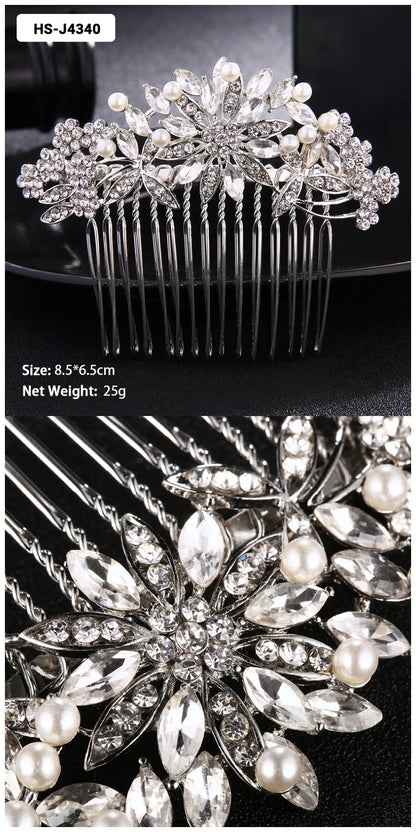 Crystal Bridal Hair Comb.
