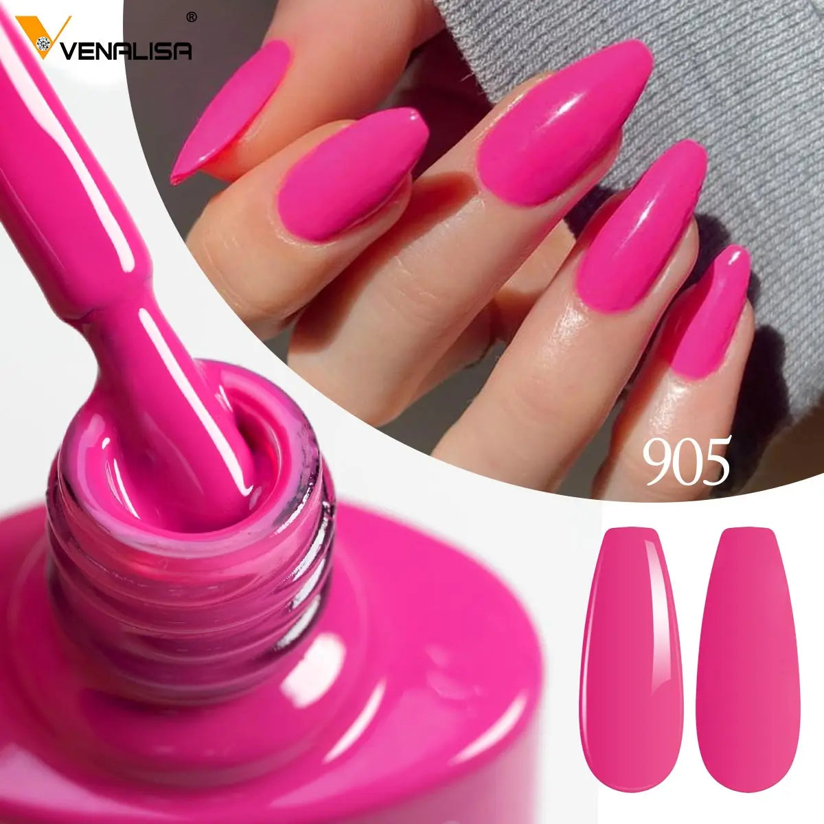 Venalisa VIP4 Nail Gel Polish HEMA/TPO FREE Full Coverage Beautiful Semi Permanent Soak Off UV LED Gel Nail Polish Gel Lacquer