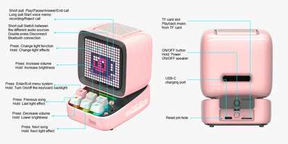 Pixel Art Bluetooth Speaker.