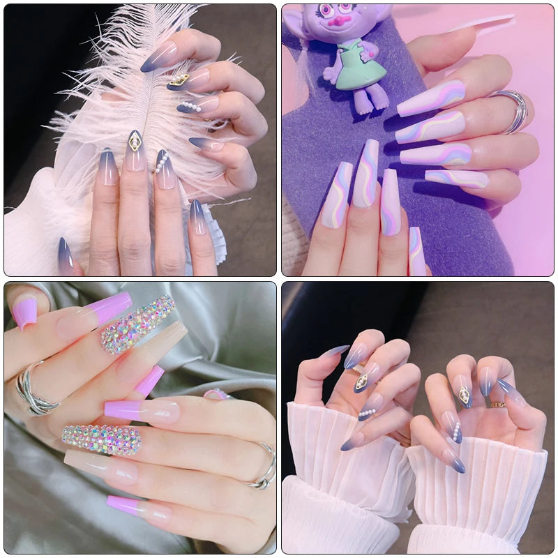 LNWPYH Gel Nail Polish Set Nail Gel Kit 26 Color Semi Permanent UV Led Gel Varnish Soak Off Nail Lacquers Base Coat Top Coat Kit