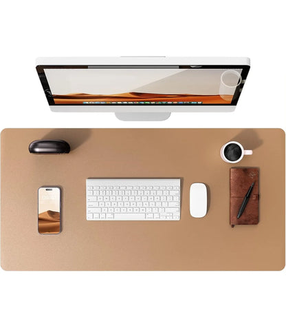 YSAGi Premium PU Leather Desk Mat: Non-Slip Waterproof Office Protector