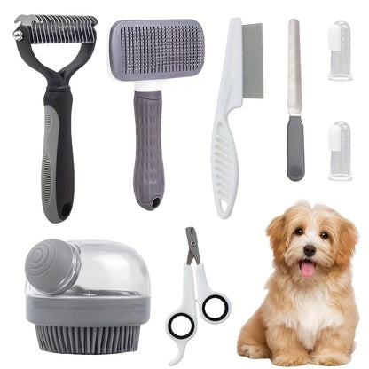 8-in-1 Dog Grooming Kit Set 🐶✨