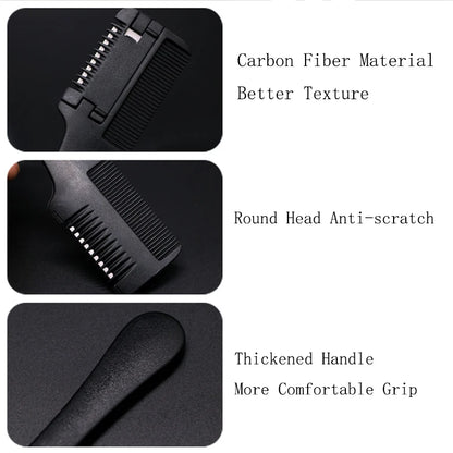 1pc Hair Cutting Comb Hair Brushes with Razor Blades Hair Trimmer Cutting Thinning Tools Barbershop Hair Salon Styling Tool Comb