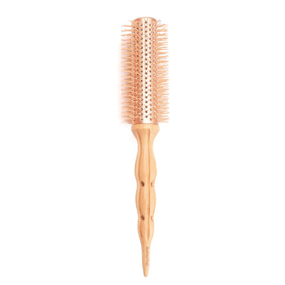 Professional Wood Round Curly Combs For Women Hairdressing Massage Brush Salon Barber Aluminum Tube Hair Styling Comb New Type